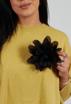 Bitte Kai Rand Brooches^Small Flower Brooch in Black