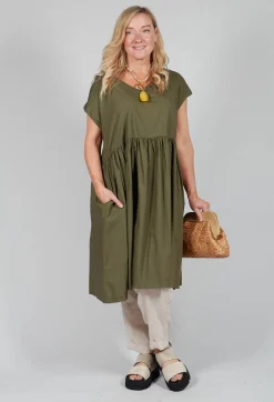 Amici Dresses^Smock Dress in Oliva