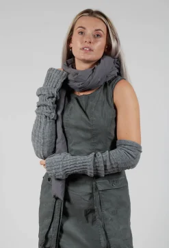 Rundholz Dip Scarves^Smooth Puffer Scarf in Coal Cloud