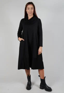 Bread and Butter Dresses^Snood Neck Dress in Black