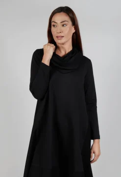 Bread and Butter Dresses^Snood Neck Dress in Black