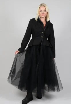Another Archive Jackets^Snow Dark Long Blazer Tulle