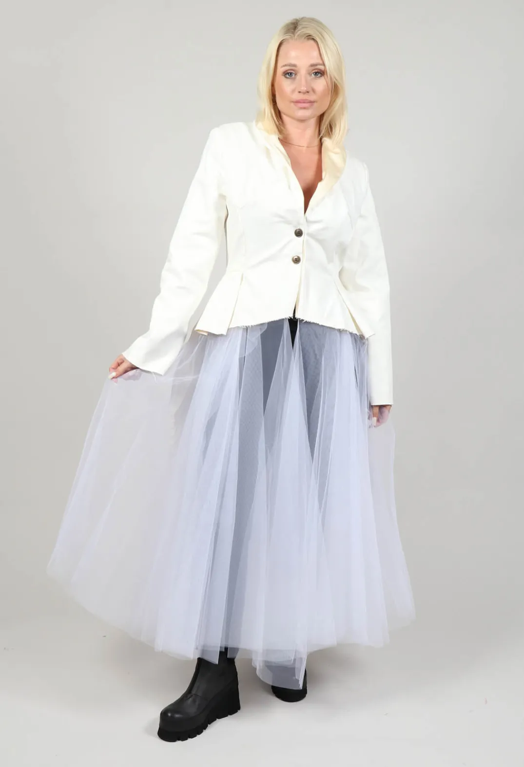 Another Archive Jackets^Snow White Long Blazer Tulle