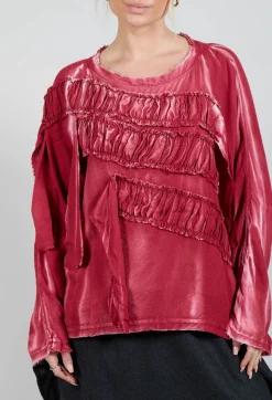 La Vaca Loca Tops^Sobre Top in Prism Red