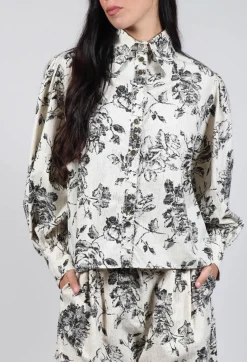 Another Archive Shirts & Blouses^Soft Black Flower Shirt
