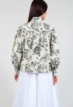 Another Archive Shirts & Blouses^Soft Black Flower Shirt