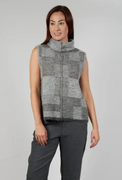 Sarah Pacini Knitwear|Jumpers^Soft Knit Sweater Vest in Grey
