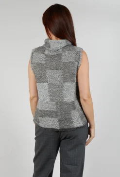 Sarah Pacini Knitwear|Jumpers^Soft Knit Sweater Vest in Grey