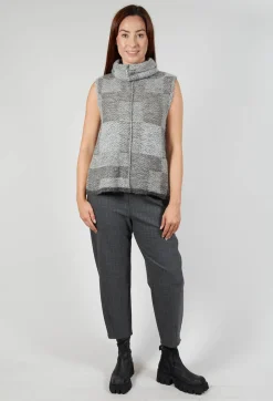 Sarah Pacini Knitwear|Jumpers^Soft Knit Sweater Vest in Grey