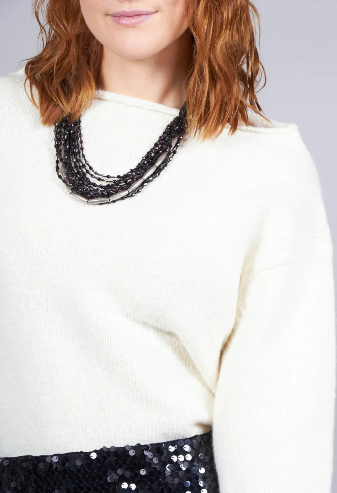 EastByEastWest Jumpers^Somerset Cashmere Blend Jumper in Cream