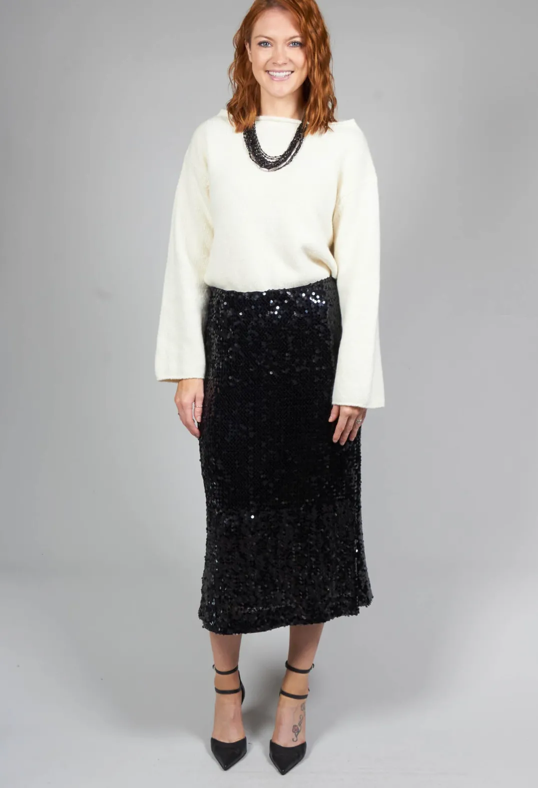 EastByEastWest Jumpers^Somerset Cashmere Blend Jumper in Cream