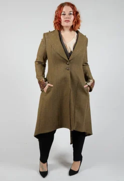 T.ba Coats^Soul Embroidery Coat in Tweed