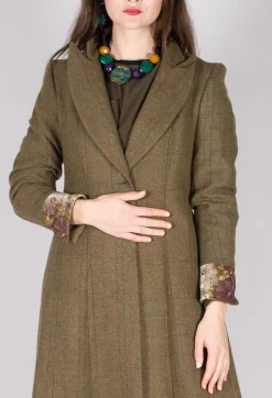 T.ba Coats^Soul Embroidery Coat in Tweed
