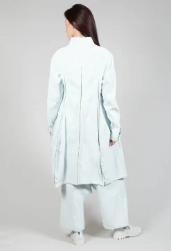 Rundholz Mainline Coats^Split Sleeve Coat in Light Blu Jeans