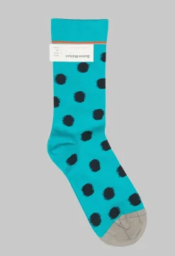 Bonne Maison Socks^Spot Patterned Socks in Pois Viridien
