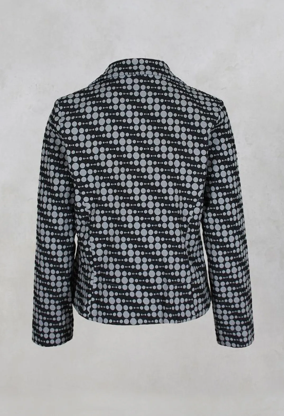 Out of Xile Jackets^Spotty Jacquard Short Jacket with Button Front in Silver
