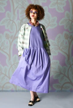 Traces of Me Jackets^Square Flower Chess Bolero in Blue Jade