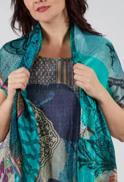 Traces of Me Scarves^Square Scarf in Eden