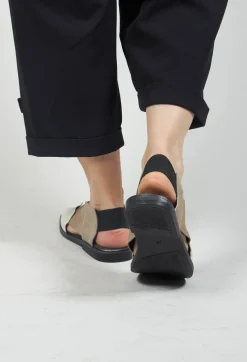 Papucei Flats^Square Toe Seamus Flat in Beige