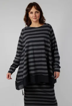 Pluslavie Tops^Square Top in Stripe