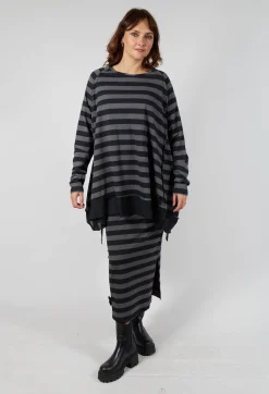 Pluslavie Tops^Square Top in Stripe