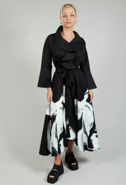 Bize Dresses^Statement Collar Dress in Black