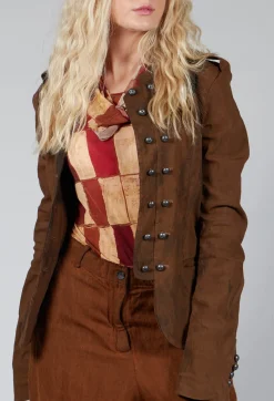 Masnada Jackets^Statement Utility Jacket in Land