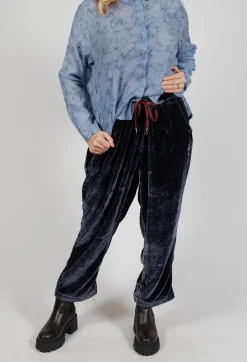 Traces of Me Trousers^Still Velvet Trousers in Dark Night