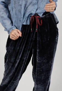 Traces of Me Trousers^Still Velvet Trousers in Dark Night