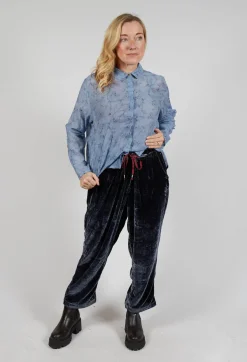 Traces of Me Trousers^Still Velvet Trousers in Dark Night
