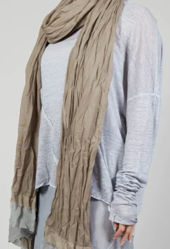 Umit Unal Scarves^Stitch Scarf in Original Beige