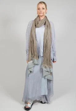 Umit Unal Scarves^Stitch Scarf in Original Beige