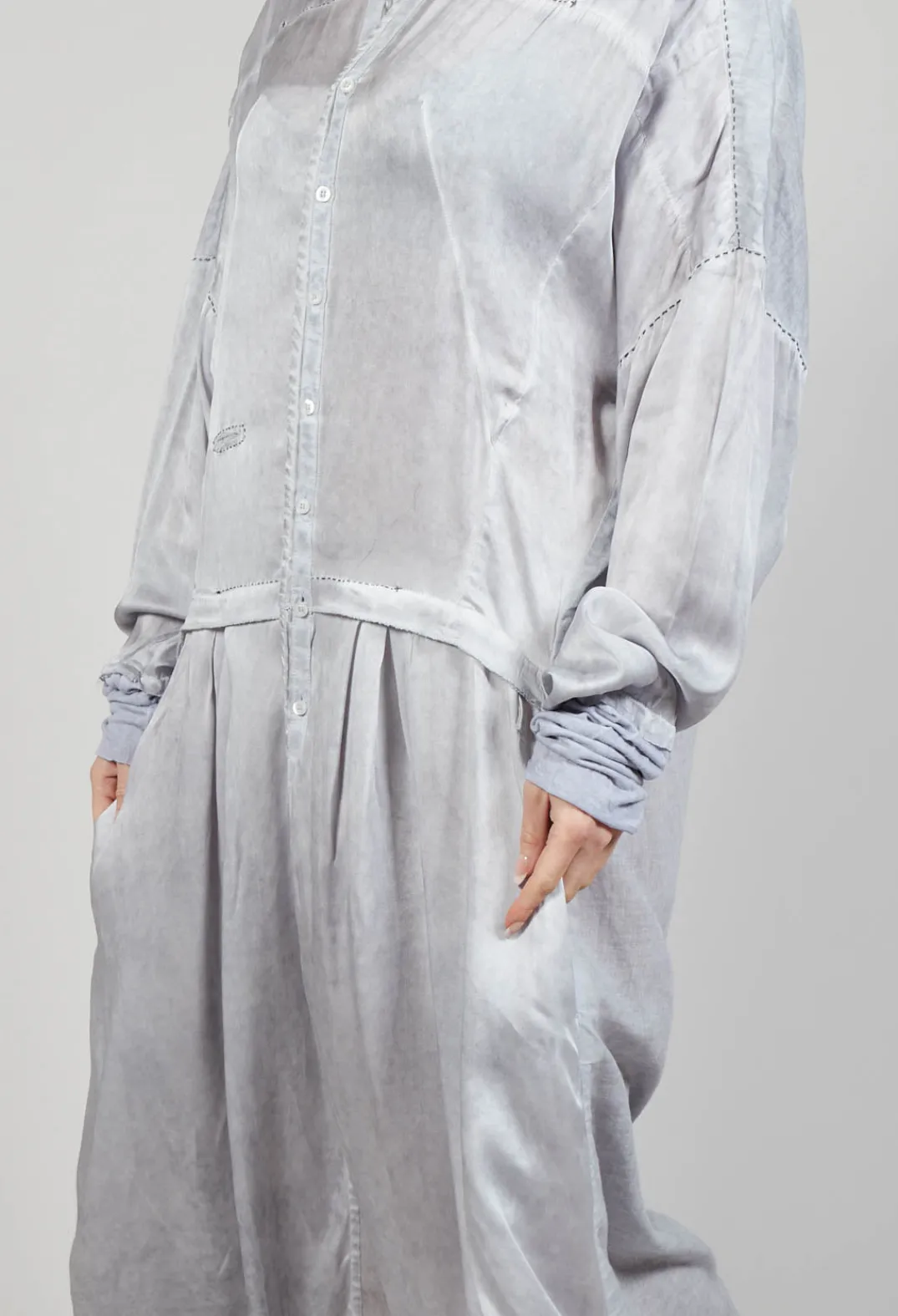 Umit Unal Dresses^Stitch Smock Dress in Original Grey