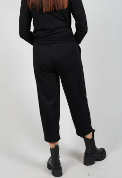 Bread and Butter Trousers^Straight Leg Cotton Trousers in Black