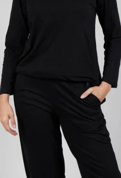 Bread and Butter Trousers^Straight Leg Cotton Trousers in Black