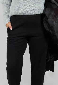 Bread and Butter Trousers^Straight Leg Cotton Trousers in Black