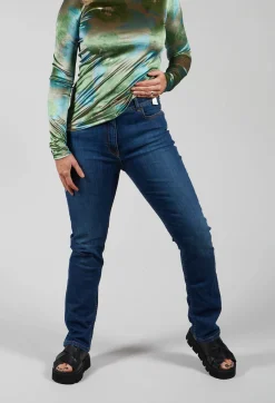Niù Jeans^Straight Leg Denim Jeans in Blue