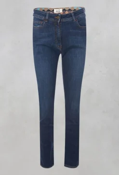 Niù Jeans^Straight Leg Denim Jeans in Blue