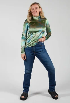 Niù Jeans^Straight Leg Denim Jeans in Blue