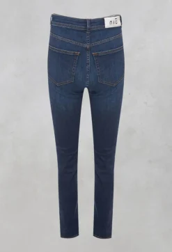 Niù Jeans^Straight Leg Denim Jeans in Blue