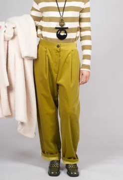 Operificio Neirami Trousers^Straight Leg Ribbed Trouser in Cedro