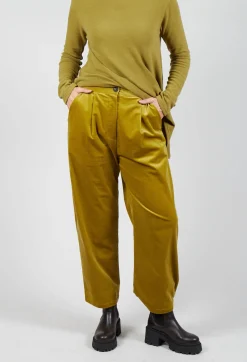 Operificio Neirami Trousers^Straight Leg Ribbed Trouser in Cedro