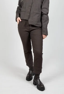 Aequamente Trousers^Straight Leg Trousers in Ebano