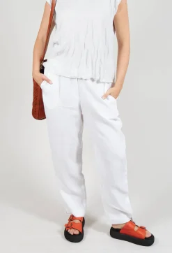 Tadashi Trousers^Straight Leg Trousers in White