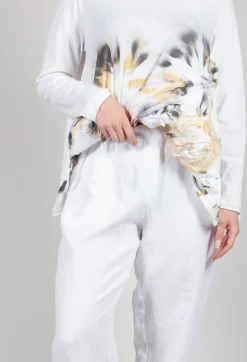 Tadashi Trousers^Straight Leg Trousers in White