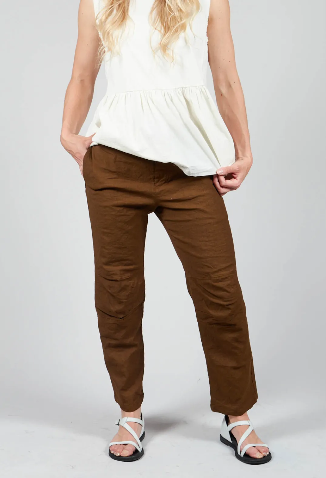 Aequamente Co-ords & Suits^Straight Leg Trousers in Oliva