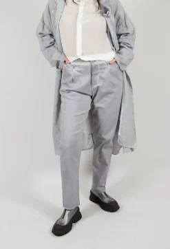 Umit Unal Trousers^Straight Leg Trousers in Grey