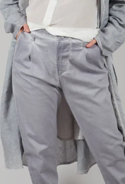 Umit Unal Trousers^Straight Leg Trousers in Grey