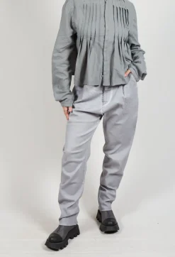 Umit Unal Trousers^Straight Leg Trousers in Grey