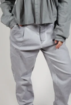 Umit Unal Trousers^Straight Leg Trousers in Grey